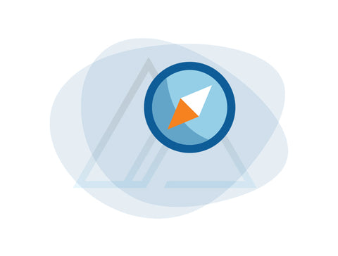 Compass icon for the financial advisory services at Hall & Associates. 
